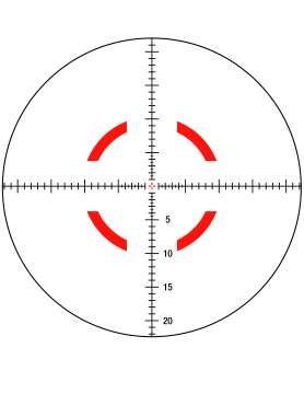 Приціл оптичний TRIJICON VCOG 1-8x28 illum. Red MRAD Crosshair
