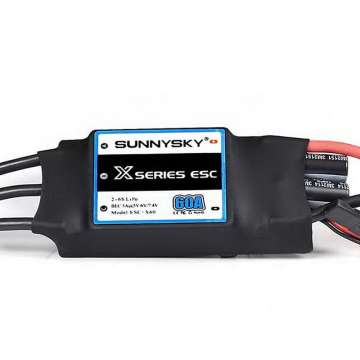 SUNNYSKY X60A бесколлекторный регулятор скорости (ESC) 2–6S с BEC 5V/6V/7.4V 5A
