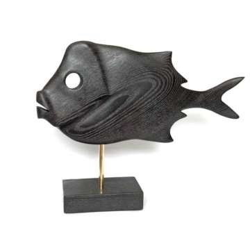 Статуэтка "Рыба" №6 черная