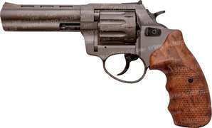 Револьвер под патрон Флобера STALKER 4,5" Titanium wood  пластик