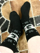 Черные Женские Носочки Из Ангоры Для Холодного Времени Года