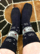 Черные Женские Шерстяные Носки Из Ангоры