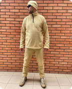 ЧОЛОВІЧА ФЛІСОВА ТЕРМОБІЛИЗНА КОЛЬОРУ ПІСОК