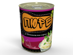 Консерва Сублімоване Картопляне Пюре Зі Свининою, Сиром Та Смаженою Цибулькою Швидкого Приготування Memorableua Одна Порція 350 мл