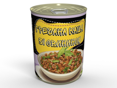 Консерва Каша Гречана Зі Свининою - Готова Страва До Вживання, Розігрій Та Їж