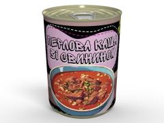 М'ясна Консерва Каша Перлова Зі Свининою - Готова Страва До Вживання, Розігрій Та Їж
