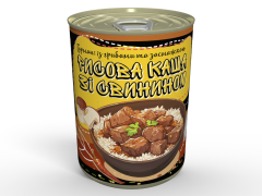 Каша Рисова Гурман Зі Свининою Та Білими Грибами - Готова Страва До Вживання, Розігрій Та Їж
