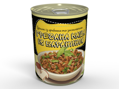 М'ясна Консерва Гречана Каша Гурман З Бараниною І Білими Грибами - Готова Страва, Розігрій і Їж