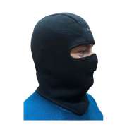 Балаклава флисовая 2 отверстия (Черная)