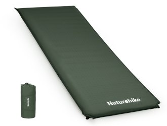 Матрац ортопедичний самонадувний одномісний  Naturehike CNK2450WS020, 200х63х10 см, темно-зелений