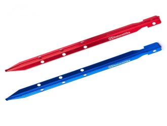 Кілки алюмінієві Naturehike NH15A009-I 25 см, червоний (4 шт)