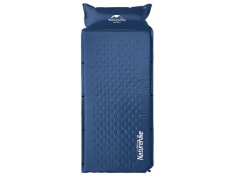 Килимок самонадувний з подушкою Naturehike NH15Q002-D, 25мм, блакитний
