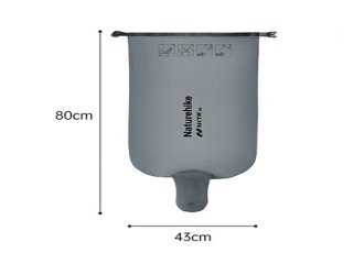 Гермомішок-насос універсальний для надування матраців та подушок Naturehike, сірий