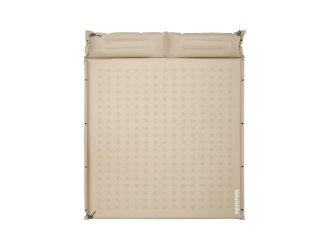 Матрац туристичний із подушкою, самонадувний двомісний Naturehike CNK2550WS025, вологостійкий, 200х130х3 см, бежевий