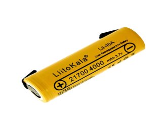 Акумулятор LiitoKala Lii-40A-N 21700 4000mah battery