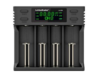 Зарядний пристрій Liitokala Lii-S4, 4 канала, Ni-Mh/Li-ion/LiFePo4, USB, LCD, Box