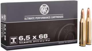 Патрон RWS кал.6,5x68 пуля TMS масса 6,0 г