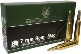 Патрон RWS кал.7mm Rem Mag пуля EVO масса 10,3 г