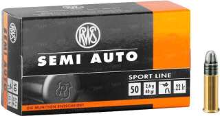 Патрон RWS Semi-Auto Sport Line кал .22 LR пуля LRN масса 40 гр (2.6 г)