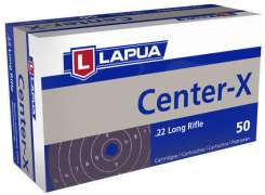 Патрон Lapua Center-X кал.22 LR пуля 2,59 г/ 40 гран. Нач. скорость 327 м/с.