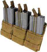 Подсумок Condor Triple Stacker M4 Mag Pouch. Coyote brown