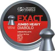 Пули пневматические JSB Diabolo Exact Jumbo Heavy. Кал. 5.52 мм. Вес - 1.17 г. 250 шт/уп