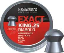 Пули пневм JSB Diabolo Exact King. Кал. 6.35 мм. Вес - 1.64 г. 350 шт/уп