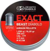 Пули пневм JSB Diabolo Exact Beast. Кал. 4.52 мм. Вес - 1.05 г. 200 шт/уп