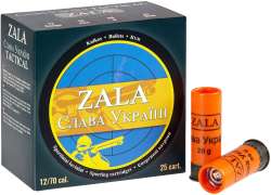 Патрон Zala Arms Slava Ukraini кал. 12/70 пуля 28 г Патрон Zala Arms Slava Ukraini кал. 12/70 пуля 28 г