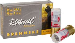 Патрон Rottweil BRENNEKE CLASSIC MAGNUM кал. 12/70 пуля Brenneke масса 31,5 г