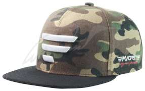 Кепка Favorite камуфляж і біле лого 58