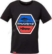 Футболка Favorite FB6 шестиугол. лого ц:black