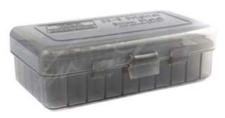 Коробка для патронів MTM кал. 9мм; 380 ACP. Кількість - 50 шт. Колір - димчастий
