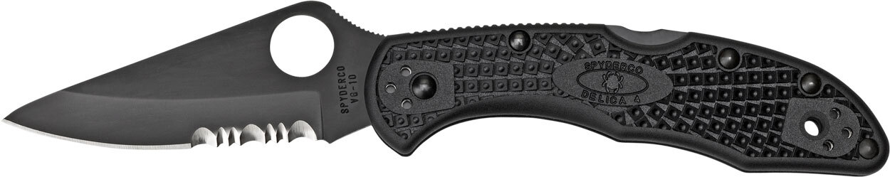 Нож Spyderco Delica4 Black Blade