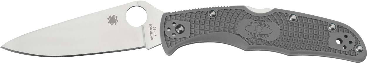 Нож Spyderco Endura4 Flat Ground. Цвет: серый