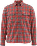 Рубашка Simms Coldweather Shirt ц:fury orange plaid