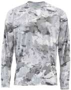 Реглан Simms SolarFlex Crewneck Prints ц:cloud camo grey