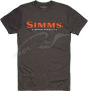 Футболка Simms Logo T-Shirt ц:charcoal heather