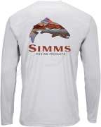 Реглан Simms Solar Tech Tee Simms Troutscape ц:sterling