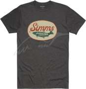 Футболка Simms Trout Wander T-Shirt ц:charcoal heather