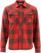 Рубашка Simms Heavy Weight Flannel ц:ruby plaid
