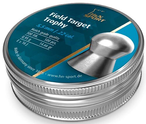 Пули пневматические H&N Field Target Trophy. Кал. 5.54 мм. Вес - 0.96 г. 500 шт/уп
