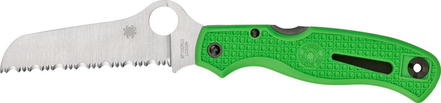 Нож Spyderco Atlantic Salt Green серрейтор