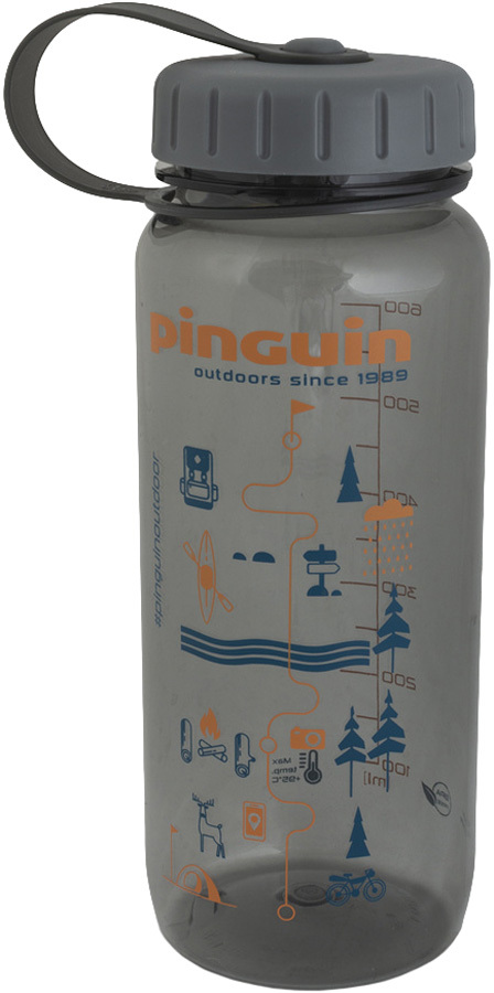 Фляга Pinguin Tritan Slim Bottle 2020 BPA-free 0.65L ц:grey