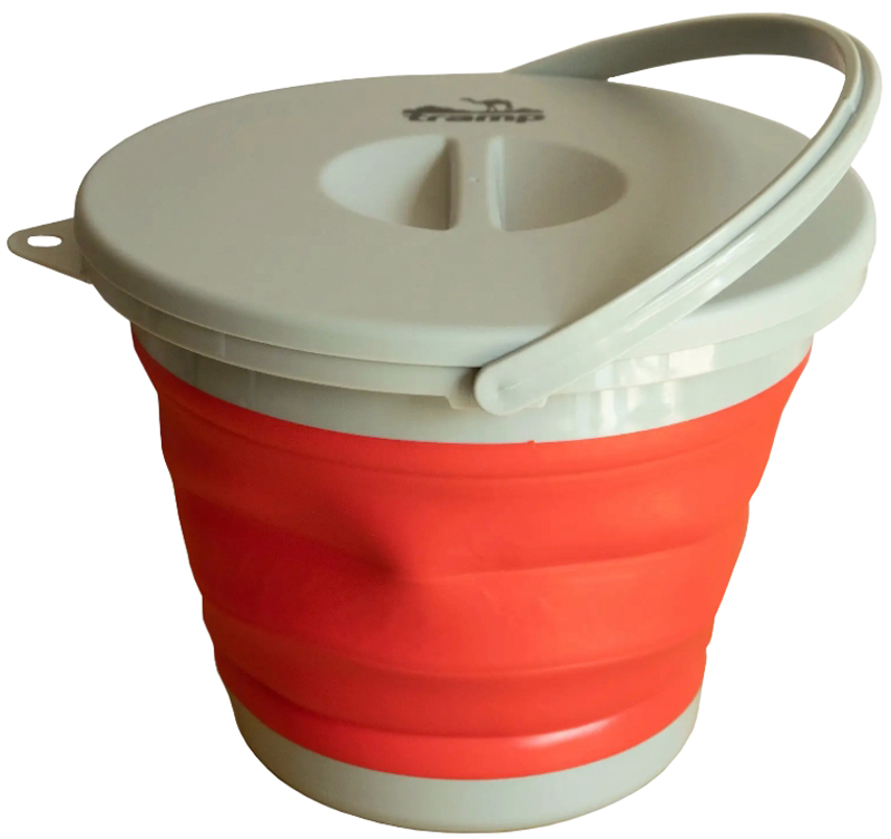 Ведро Tramp TRC-127-red 5L c крышкой