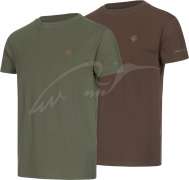 Комплект футболок Hallyard Jonas. размер - Цвет - зелёный/коричневый