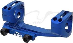 Кріплення-моноблок Warne X-Skeleton Mount. d - 30 мм. Ultra High. Weaver/Picatinny. Blue