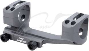 Кріплення-моноблок Warne X-Skeleton Mount. d - 30 мм. Ultra High. Weaver/Picatinny. Grey