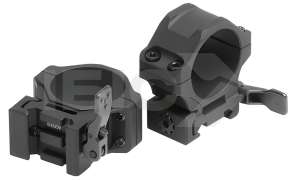 Быстросъемные кольца Leapers UTG Accu-Sync QR. d - 30 мм. Low. Picatinny