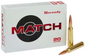 Патрон Hornady Match кал .338 Lapua Mag пуля BTHP масса 250 гр (16.2 г)
